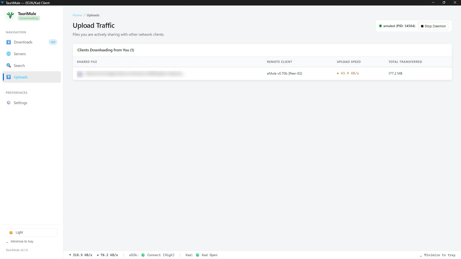 Upload monitor and remote client queues